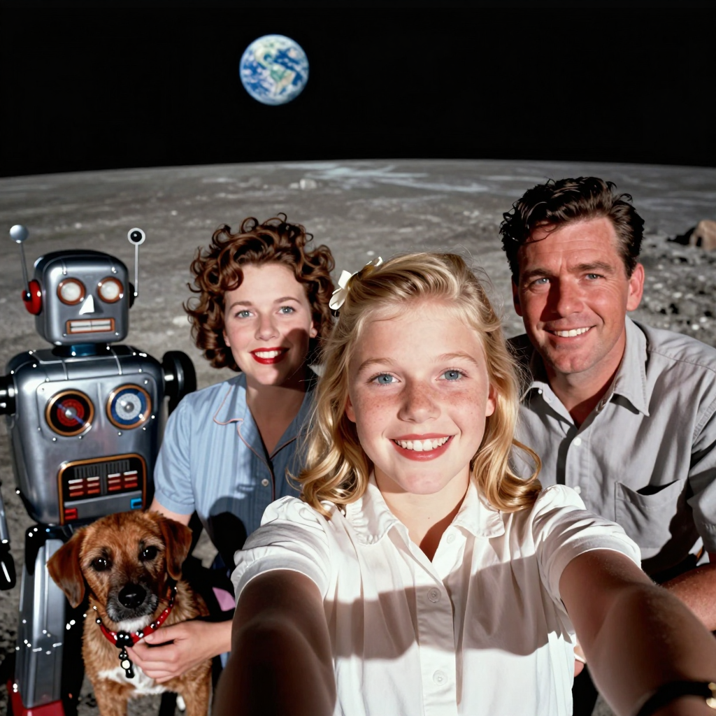 Teen Explorer’s Lunar Adventure: From Earth’s Farewell to Mars